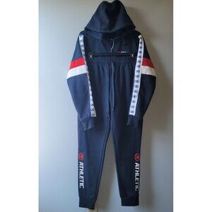 Track Jogging Suit for Men Set Running Sweatsuit 2 Piece Casual W JIANWANG Small